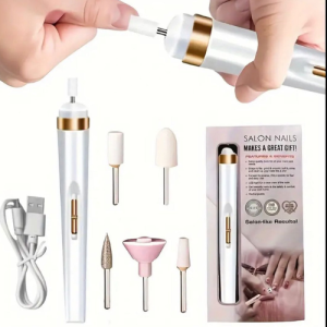 Portable Mini Electric Nail Files and Drill Kit – Precision Nail Care for Home and Salon