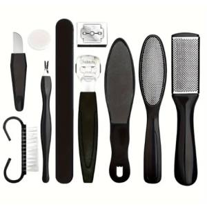 10-Piece Foot Rasp Dead Skin Remover & Manicure Tool Set